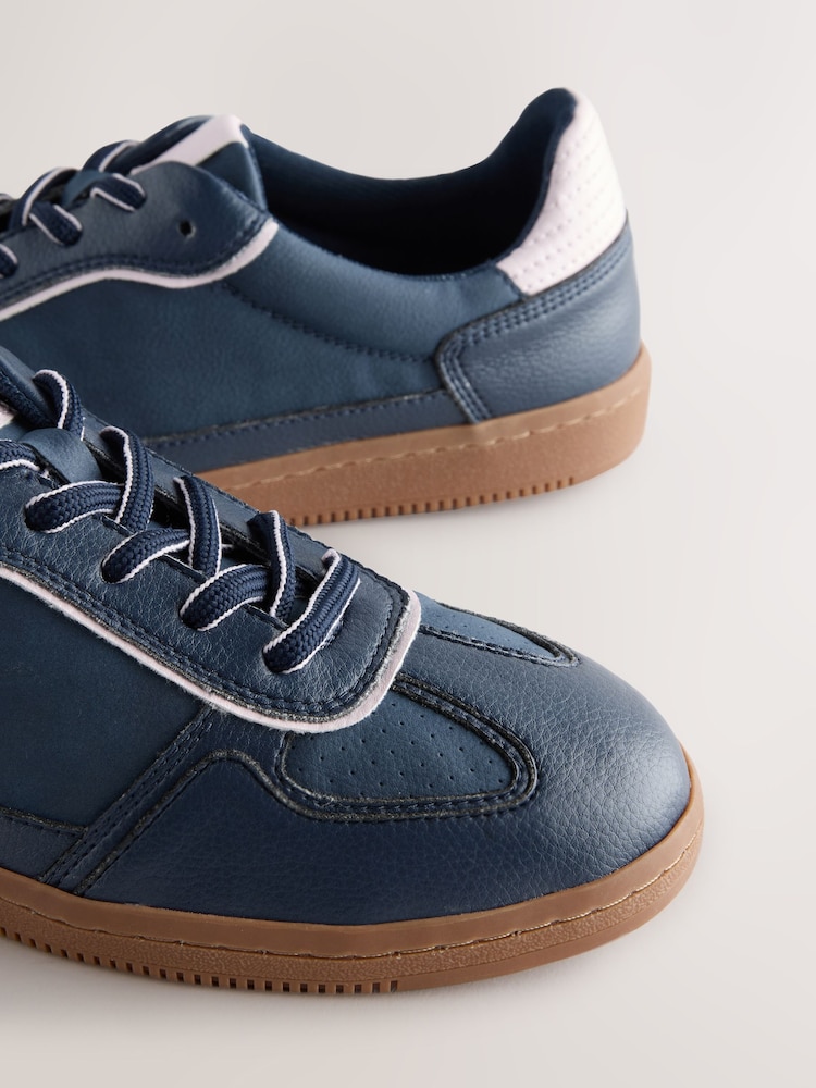 Navy Lace-Up Trainers - Image 9 of 9 Navy Lace-Up Trainers - Image 9 of 9