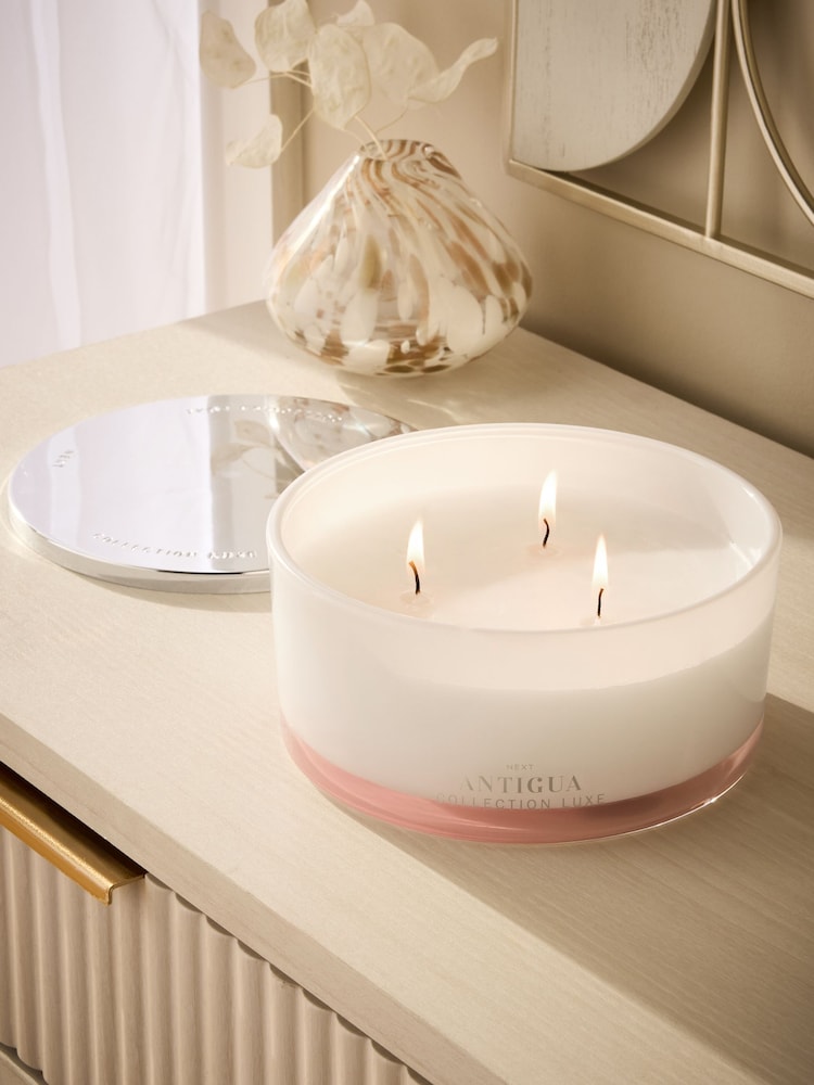 Mango and Papaya Collection Luxe Antigua 3 Wick Candle - Image 1 of 4 Mango and Papaya Collection Luxe Antigua 3 Wick Candle - Image 1 of 4