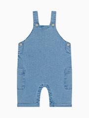 Mori Denim Blue Chambray Dungarees - Image 1 of 2
