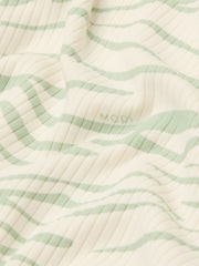 MORI Green Bamboo 2 Way Zip-Up Sleepsuit - Image 5 of 6