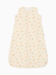 MORI Cream Lion Print Cotton/Viscose Blend Front Zip 1.5 Tog Sleep Bag - Image 2 of 3
