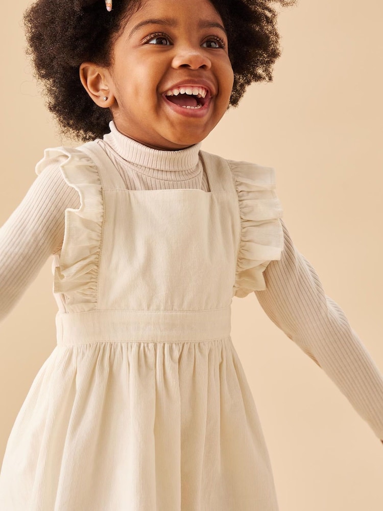 MORI Cream Cord Dress - Image 1 of 5 MORI Cream Cord Dress - Image 1 of 5