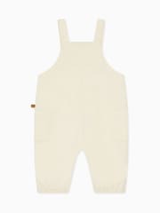MORI Cream 100% Cotton Bamboo Cord Dungarees - Image 5 of 5