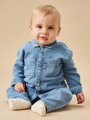 Mori Denim Blue Chambray Shirt - Image 1 of 3