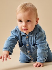Mori Denim Blue Chambray Shirt - Image 2 of 3