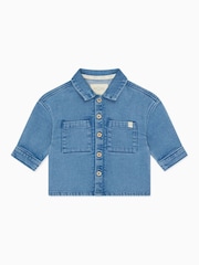 Mori Denim Blue Chambray Shirt - Image 3 of 3