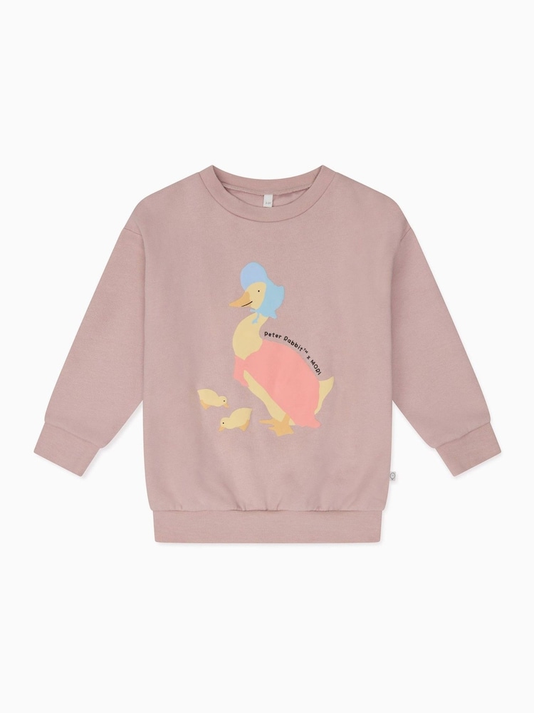 Mori Purple Jemima Puddleduck 100%  Cotton Sweatshirt - Image 3 of 3