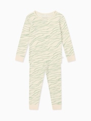 Mori Zebra Cotton & Bamboo 2 Piece Pyjamas Set - صورة 1 من 2