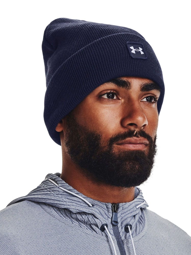 Under Armour Blue Half time Cuff Beanie - Image 1 of 3 Under Armour Blue Half time Cuff Beanie - Image 1 of 3