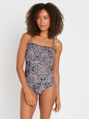 M&Co Black Shirred Bandeau Swimsuit - Image 3 of 7