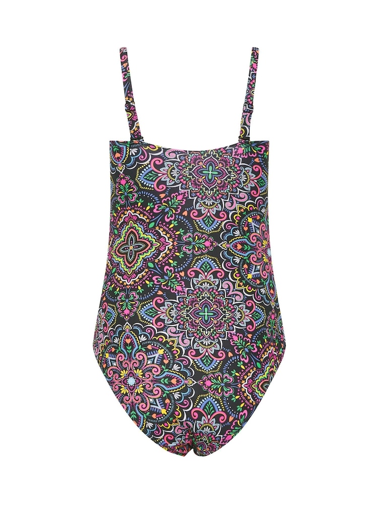 M&Co Black Shirred Bandeau Swimsuit - Image 7 of 7
