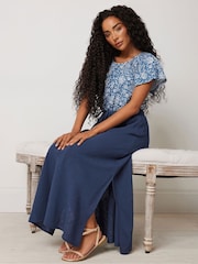 M&Co Blue Petite Containing Skirt - Image 2 of 5