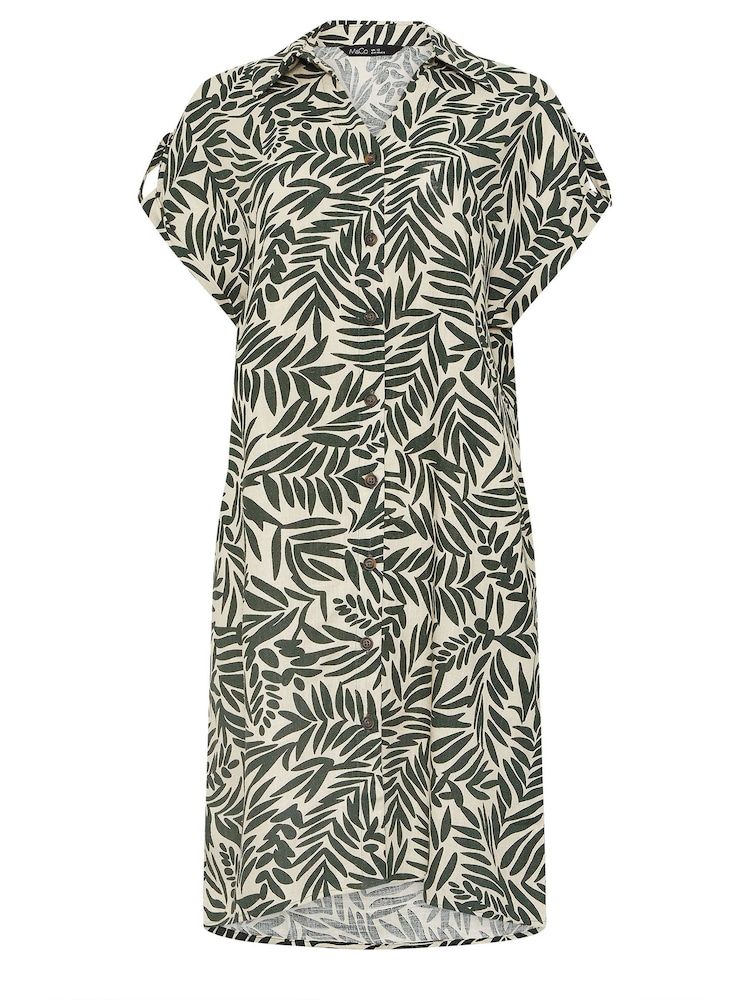 M&Co Natural Relaxed Shirt Dress - Image 3 of 3