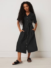 M&Co Black Petite Shirt Dress - Image 2 of 5