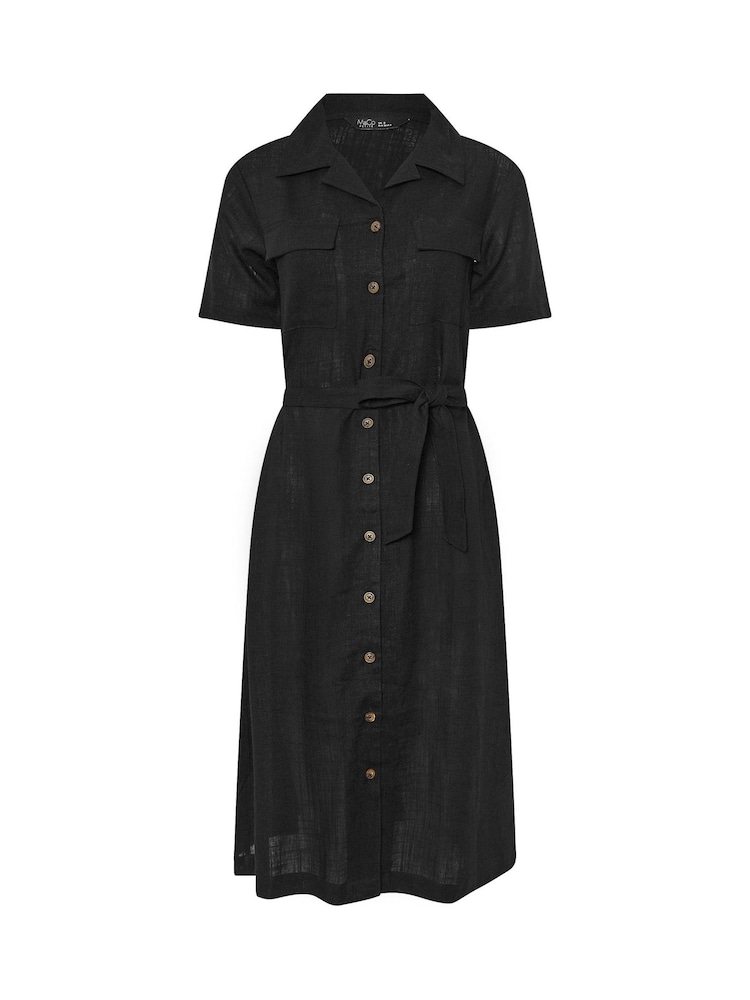 M&Co Black Petite Shirt Dress - Image 5 of 5