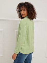 M&Co Green Pintuck Detail Contains Shirt - Image 4 of 5