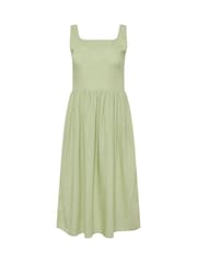 M&Co Green Petite Sleeveless Fit and Flare Dress - Image 5 of 5