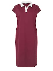 Yours Curve Red Rugby Collar 100% Cotton Dress - Image 5 of 5