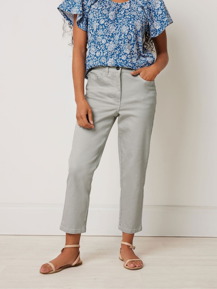 M&Co Grey Petite Cropped Jeans - Image 1 of 5