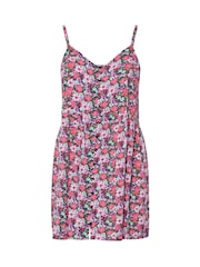 Yours Curve Pink Shirred Back Frill Camisole - Image 5 of 5