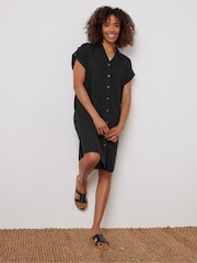 M&Co Black Relaxed Shirt Dress - Image 1 of 5