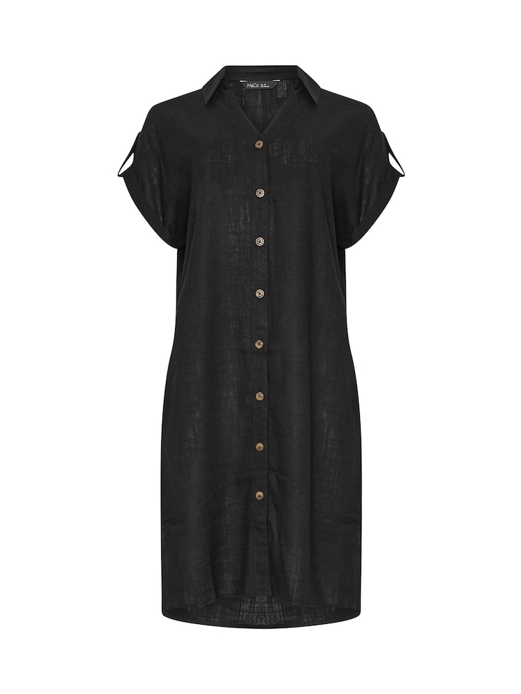 M&Co Black Relaxed Shirt Dress - Image 5 of 5