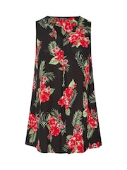 Yours Curve Black Pleat Front Vest - Image 5 of 5