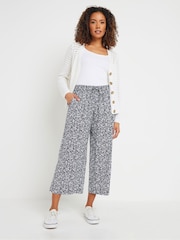 M&Co Blue Rayon Culottes - Image 2 of 5