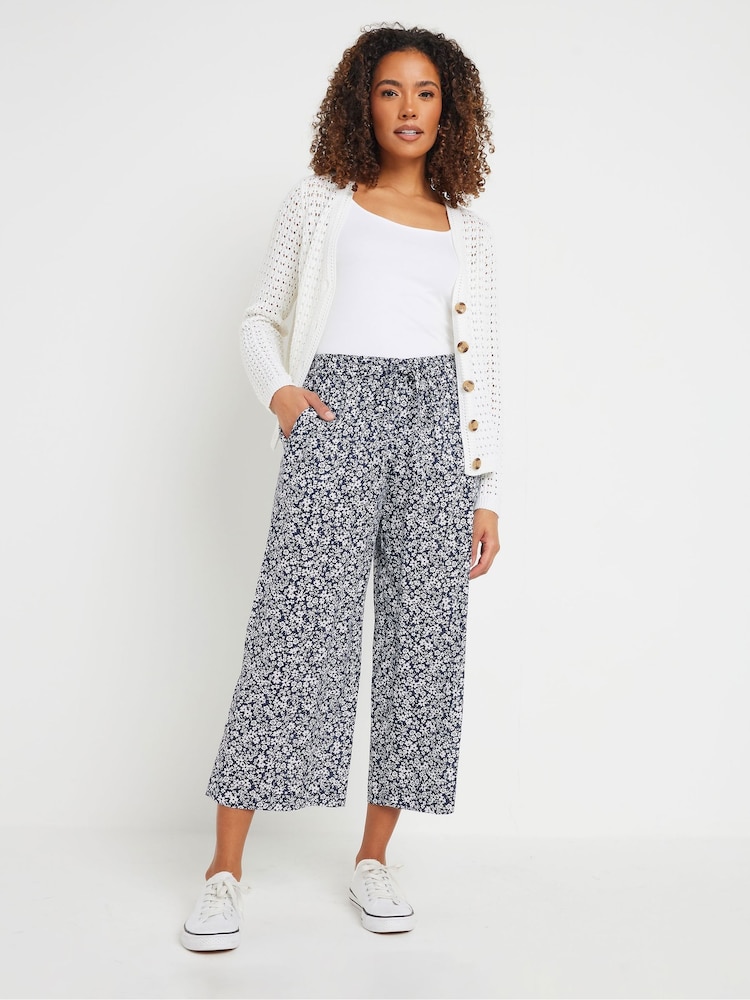 M&Co Blue Rayon Culottes - Image 2 of 5