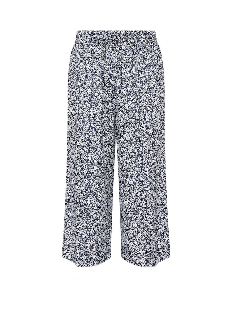 M&Co Blue Rayon Culottes - Image 5 of 5