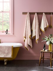William Morris At Home Plaster Pink Strawberry Thief Towel - Image 1 of 6