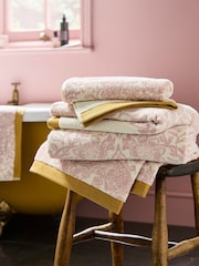 William Morris At Home Plaster Pink Strawberry Thief Towel - Image 2 of 6