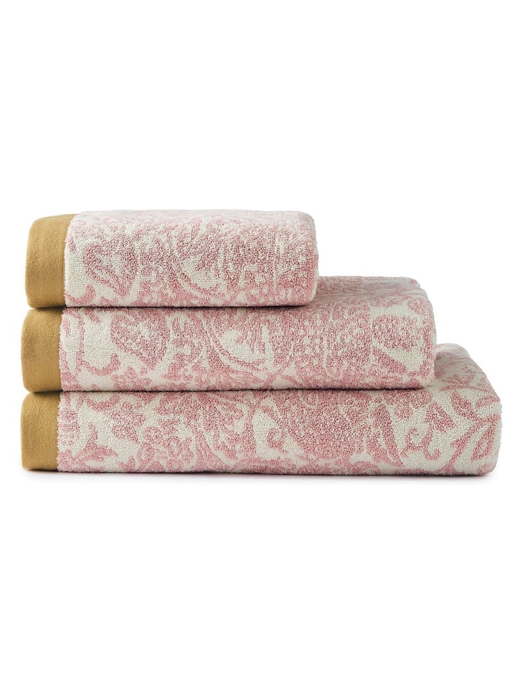 William Morris At Home Plaster Pink Strawberry Thief Towel - Image 6 of 6