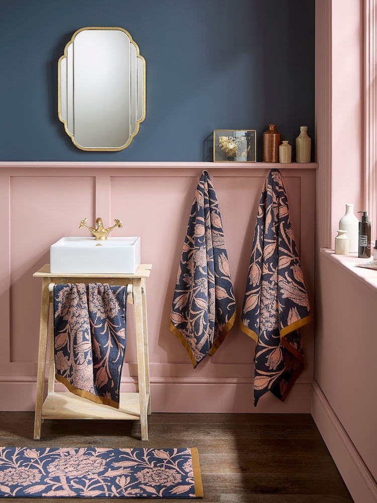 William Morris At Home Copper Wild Tulip Towel - Image 1 of 6
