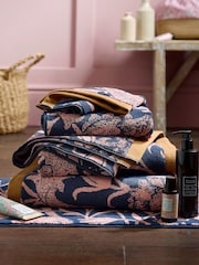 William Morris At Home Copper Wild Tulip Towel - Image 2 of 6