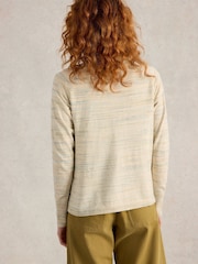White Stuff 100% Organic Cotton Lulu Spacedye Cardigan - Slika 2 iz 6