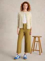 White Stuff 100% Organic Cotton Lulu Spacedye Cardigan - Slika 4 iz 6