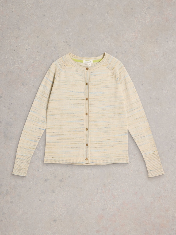 White Stuff Natural Lulu Space Dye Cardigan - Image 5 of 6