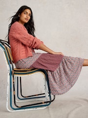 White Stuff Blue Mabel Mixed Print Skirt - Image 1 of 6