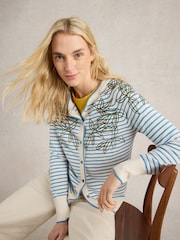 White Stuff White Lulu Embroidered Cardigan - Image 1 of 6