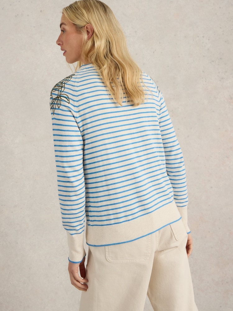White Stuff White Lulu Embroidered Cardigan - Image 2 of 6