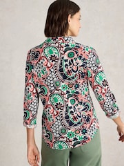 White Stuff Natural 100% Cotton Annie Jersey Shirt - Image 2 of 6