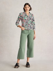 White Stuff Natural 100% Cotton Annie Jersey Shirt - Image 3 of 6
