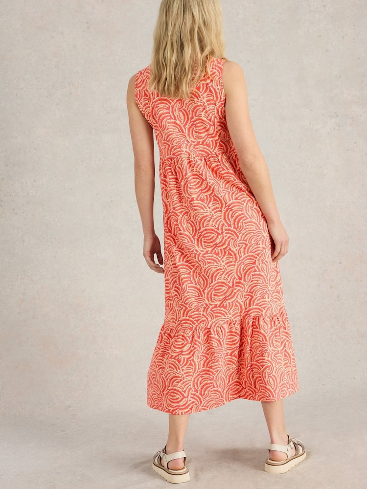 White Stuff Red Cameron Jersey Maxi Dress - Image 2 of 6