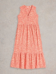 White Stuff Red Cameron Jersey Maxi Dress - Image 5 of 6