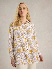 White Stuff Yellow Lydia 100% Linen Shirt - Image 1 of 6