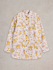 White Stuff Yellow Lydia 100% Linen Shirt - Image 5 of 6