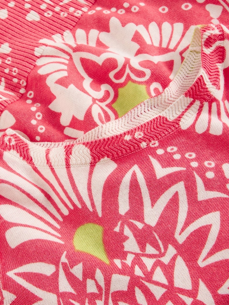 White Stuff Red 100% Organic Cotton Rose Jumper - Image 6 of 6