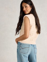 White Stuff Natural 100% Organic Cotton Anna Stitch Tank - Image 2 of 6