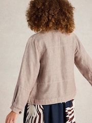 White Stuff Natural Camille 100% Linen Jacket - Image 3 of 7